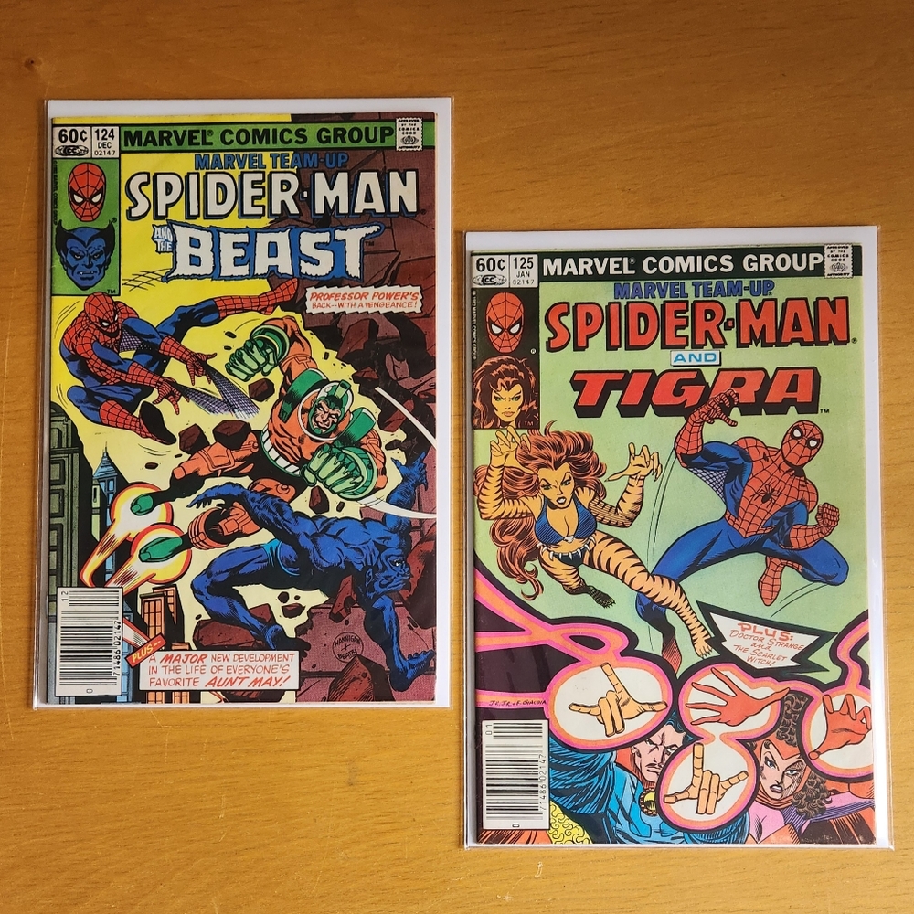 Marvel Team-Up #124, #125 - 1980s Marvel Comics (Lot of 2) Spider-Man…